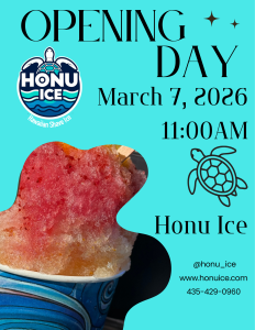 Free Shave ice to the first 25 customers!!